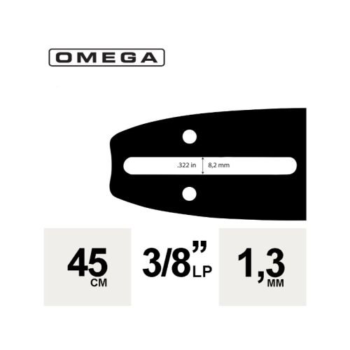 ESPADA  LAMINADA 45CM 3/8 LP 1,3MM 64E